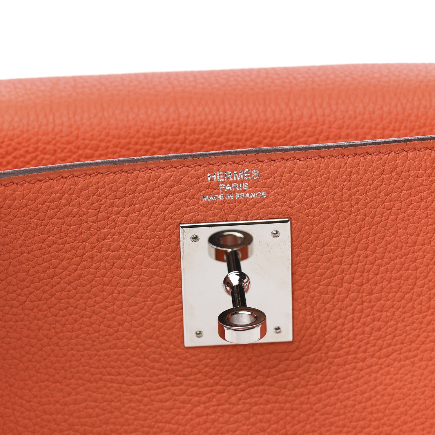 Hermes Togo Kelly Retourne 28 Orange Poppy 21 of 34