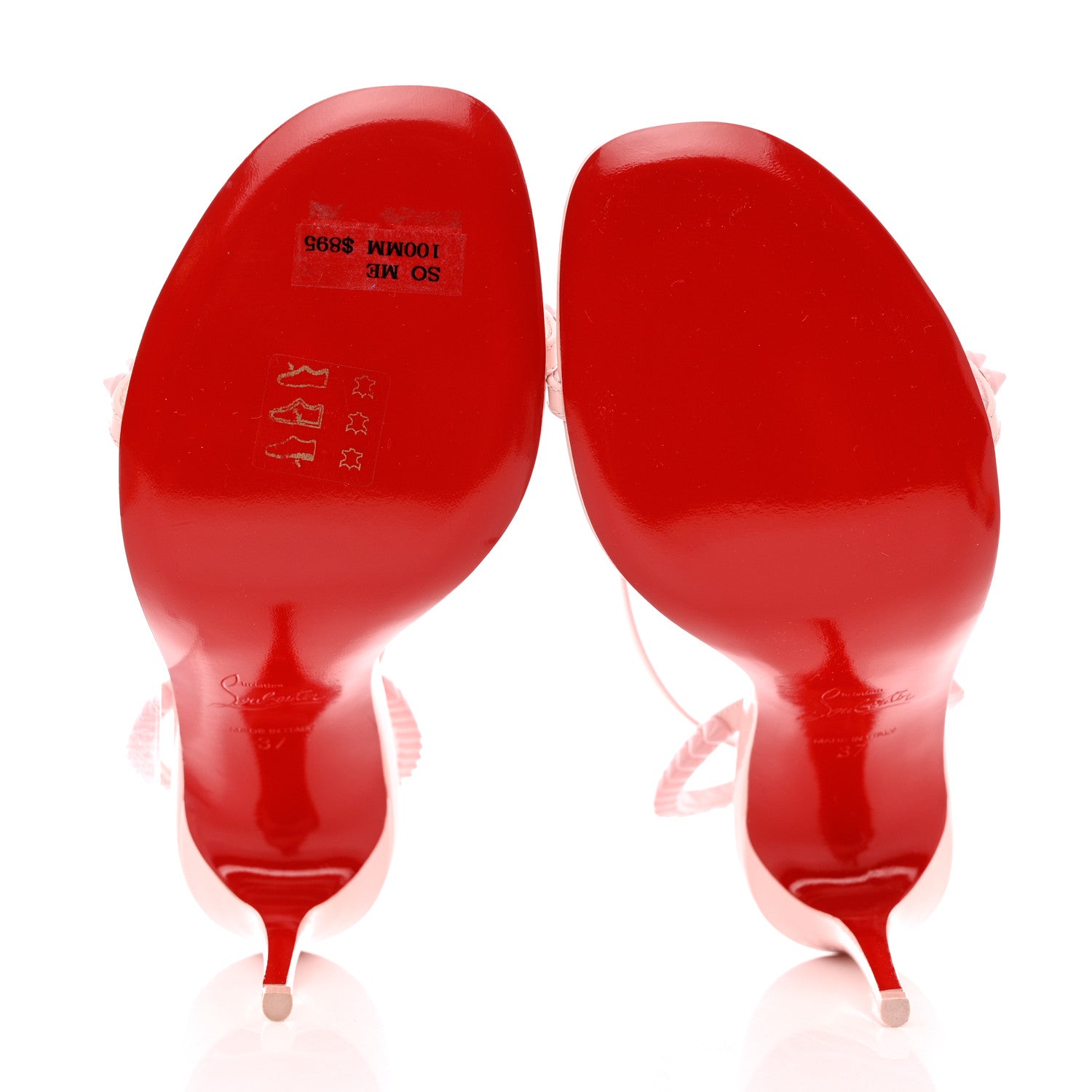 Christian Louboutin Patent So Me 100 Sandals 37 Pink 5 of 14
