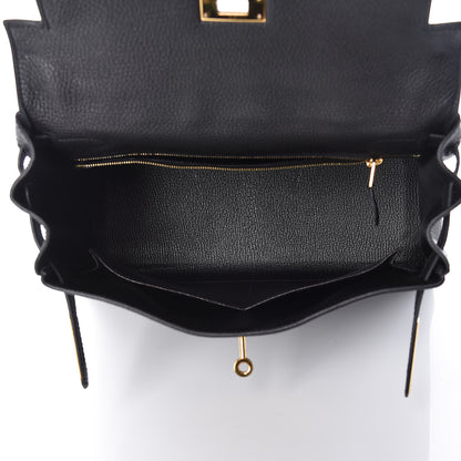 Hermes Togo Kelly Retourne 28 Black 13 of 43