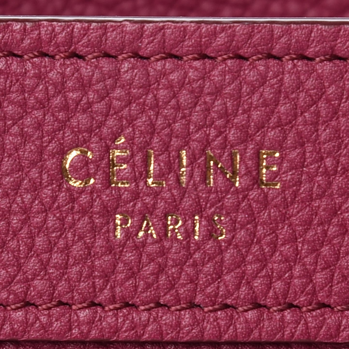 Baby Grained Calfskin Nano Luggage Plum