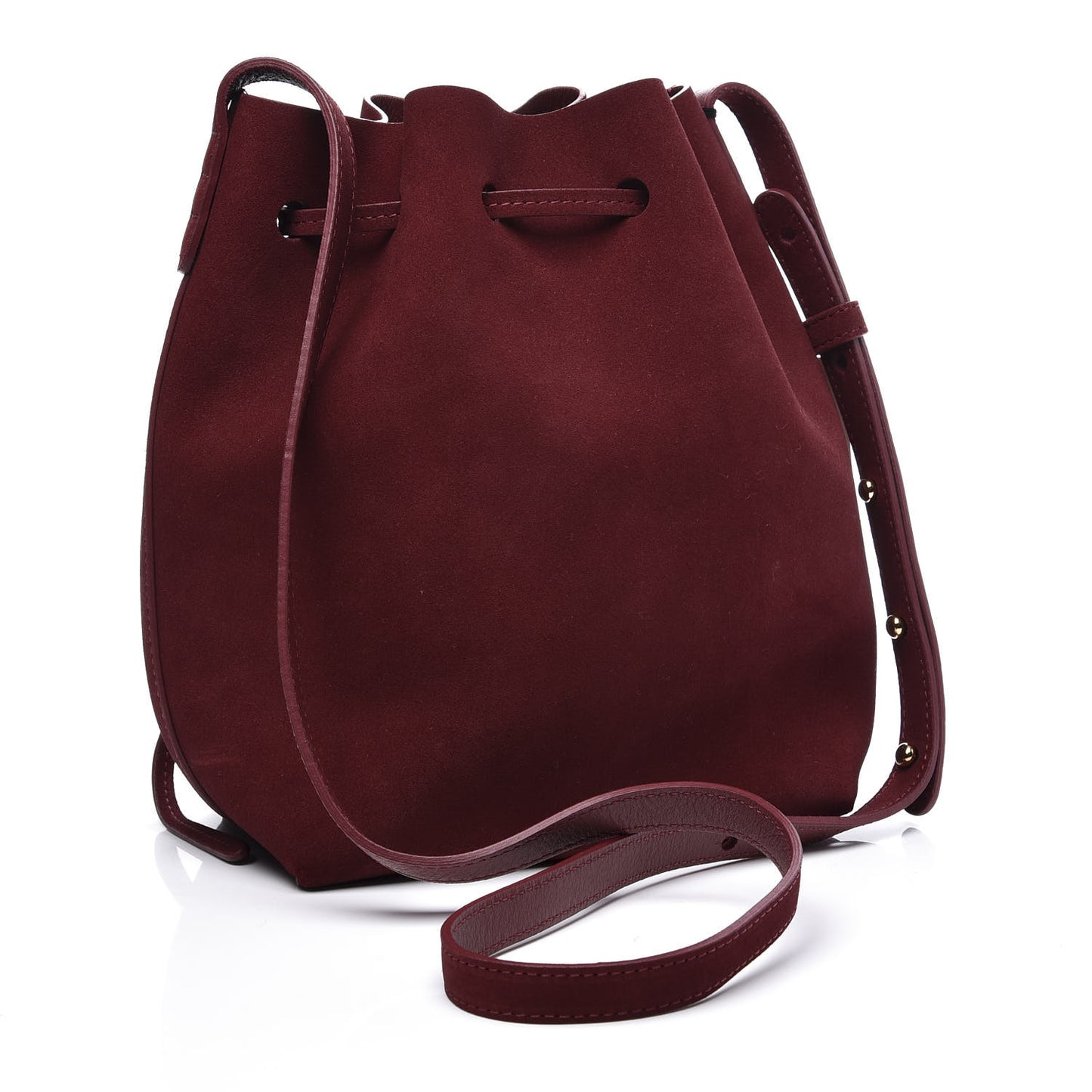 Suede Mini Bucket Bag Rococo