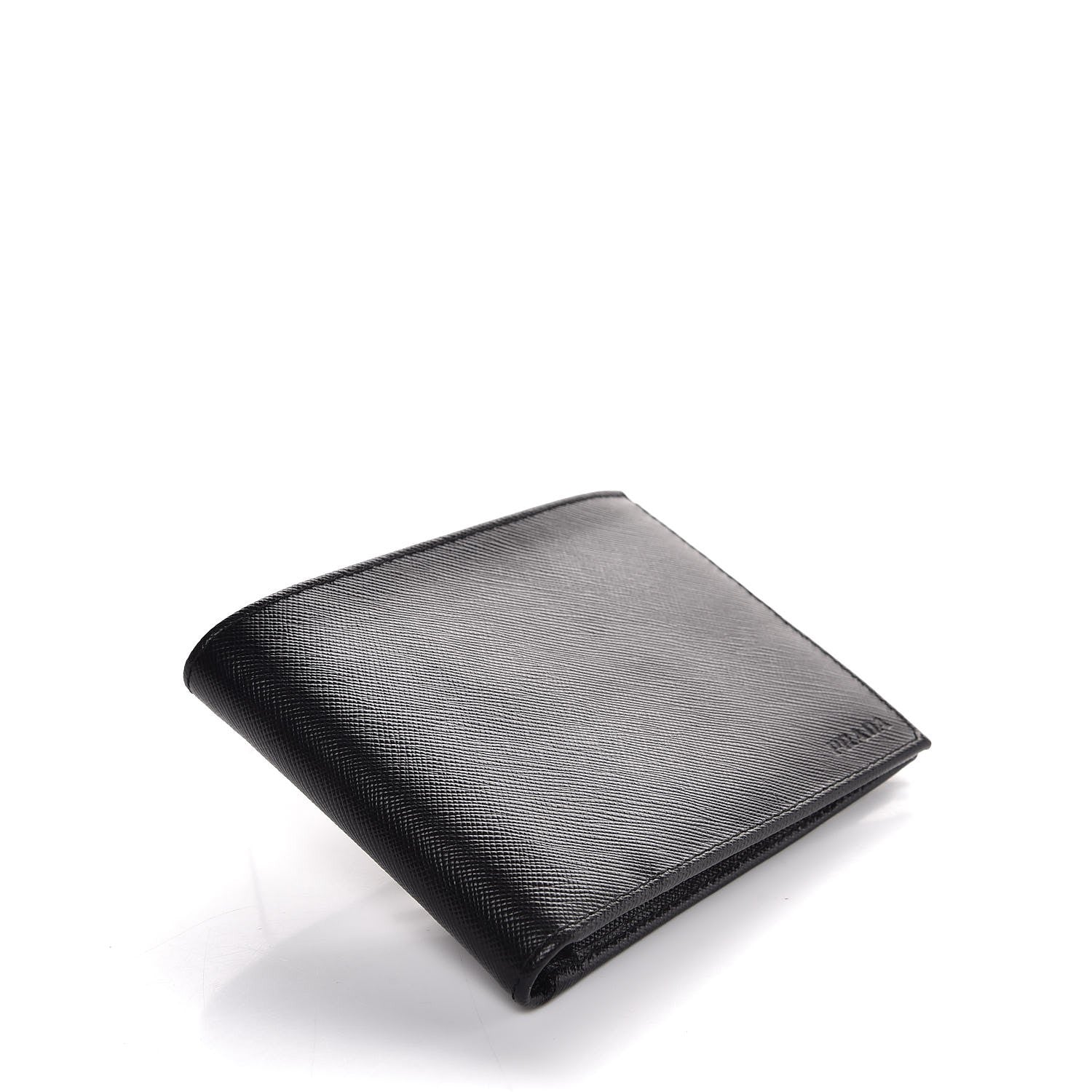 Prada Saffiano Bi-Fold Wallet Black 4 of 7