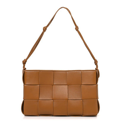 Bottega Veneta Calfskin Maxi Intrecciato Cassette Pouch On Strap Camel 1 of 11