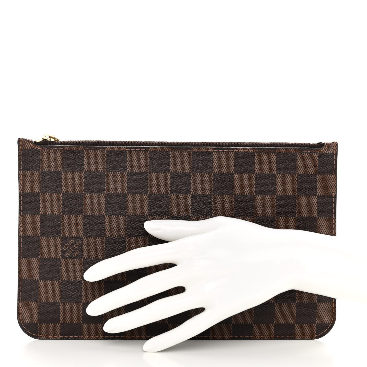 Louis Vuitton Damier Ebene Neverfull MM GM Pochette 2 of 9