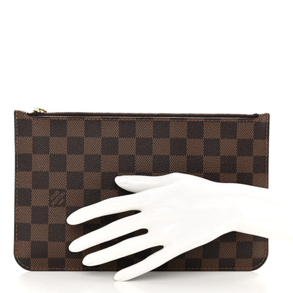 Louis Vuitton Damier Ebene Neverfull MM GM Pochette 2 of 9
