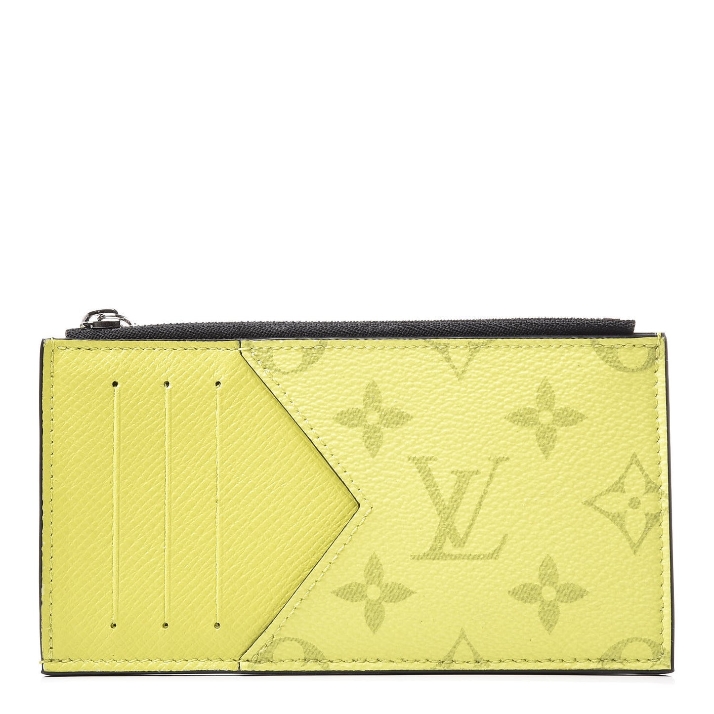 Monogram Taiga Coin Card Holder Yellow