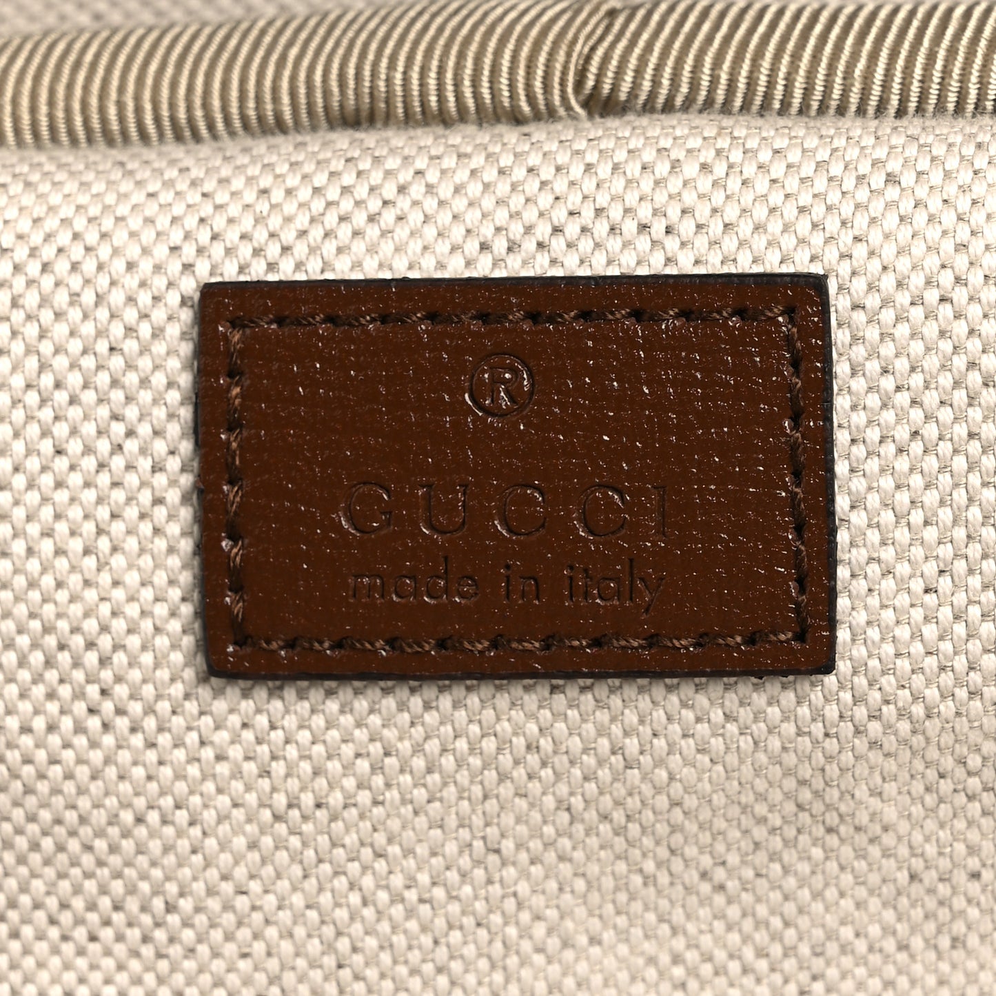 GG Supreme Monogram Azalea Calfskin Retro Interlocking G Small Savoy Cabin Trolley Beige Ebony Brown Sugar