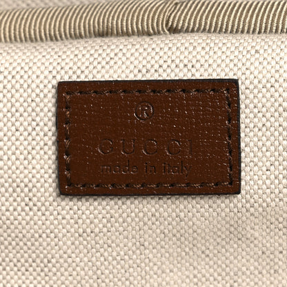 Gucci GG Supreme Monogram Azalea Calfskin Retro Interlocking G Small Savoy Cabin Trolley Beige Ebony Brown Sugar 5 of 15