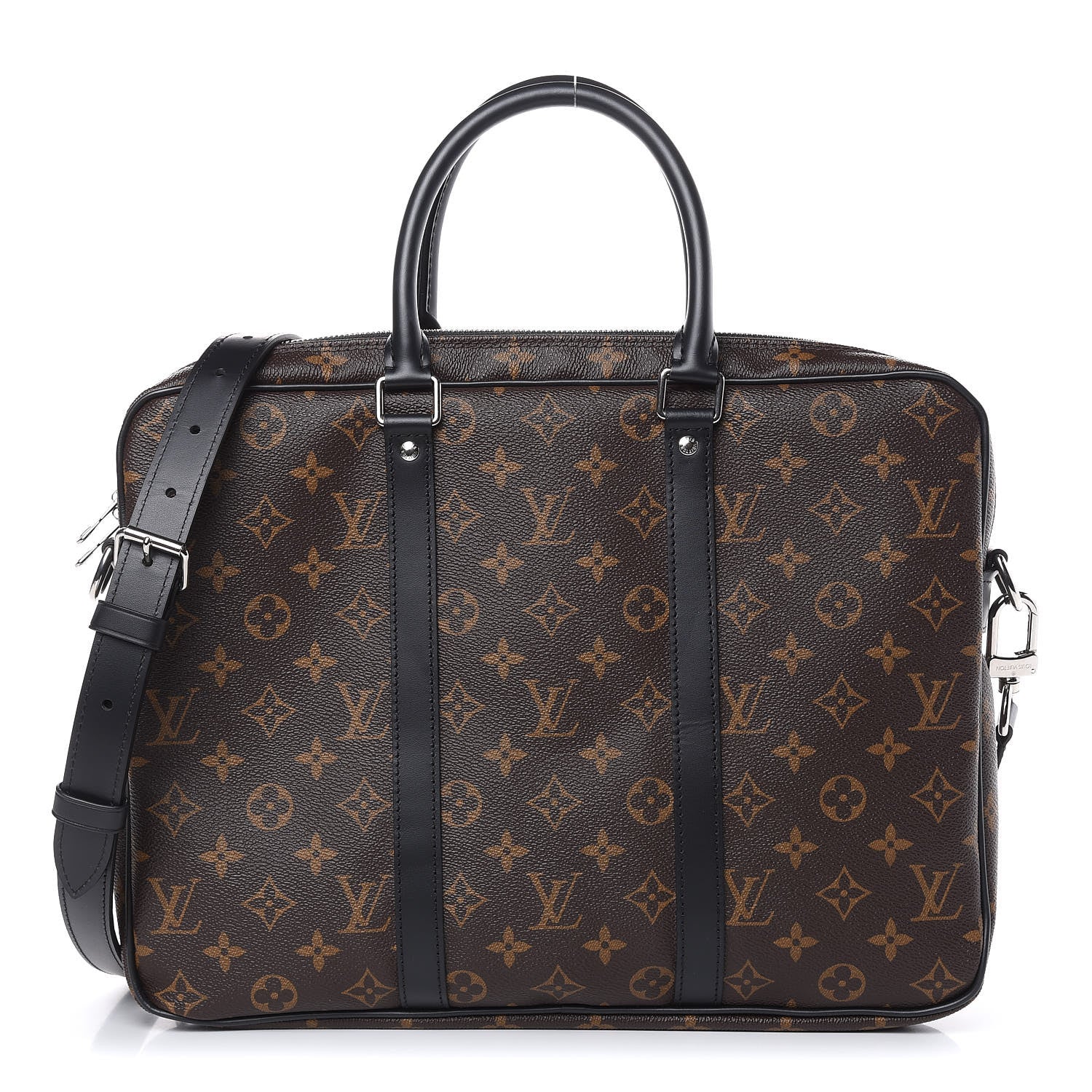 Louis Vuitton Monogram Macassar Porte-Documents Voyage PM 1 of 10