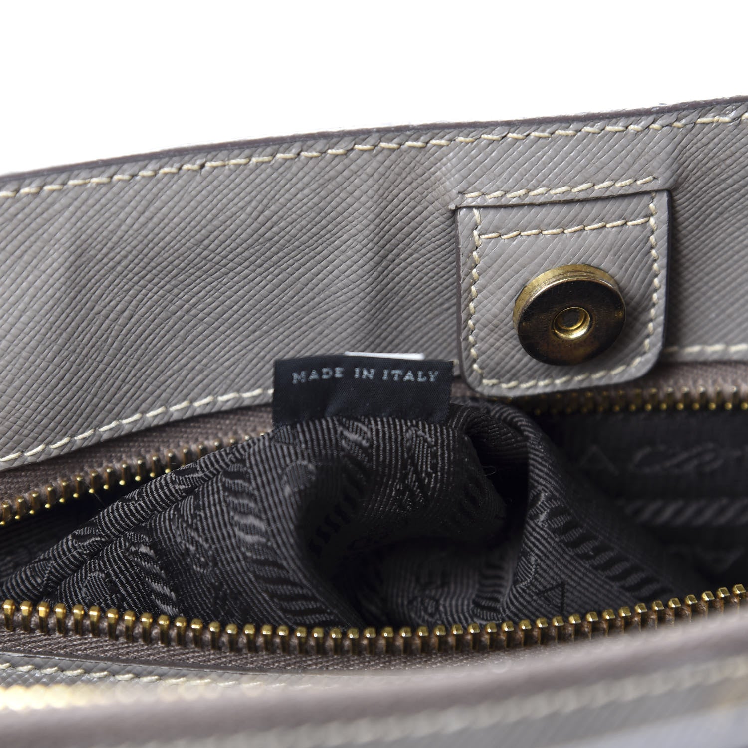 Prada Saffiano Lux Small Tote Argilla 10 of 13
