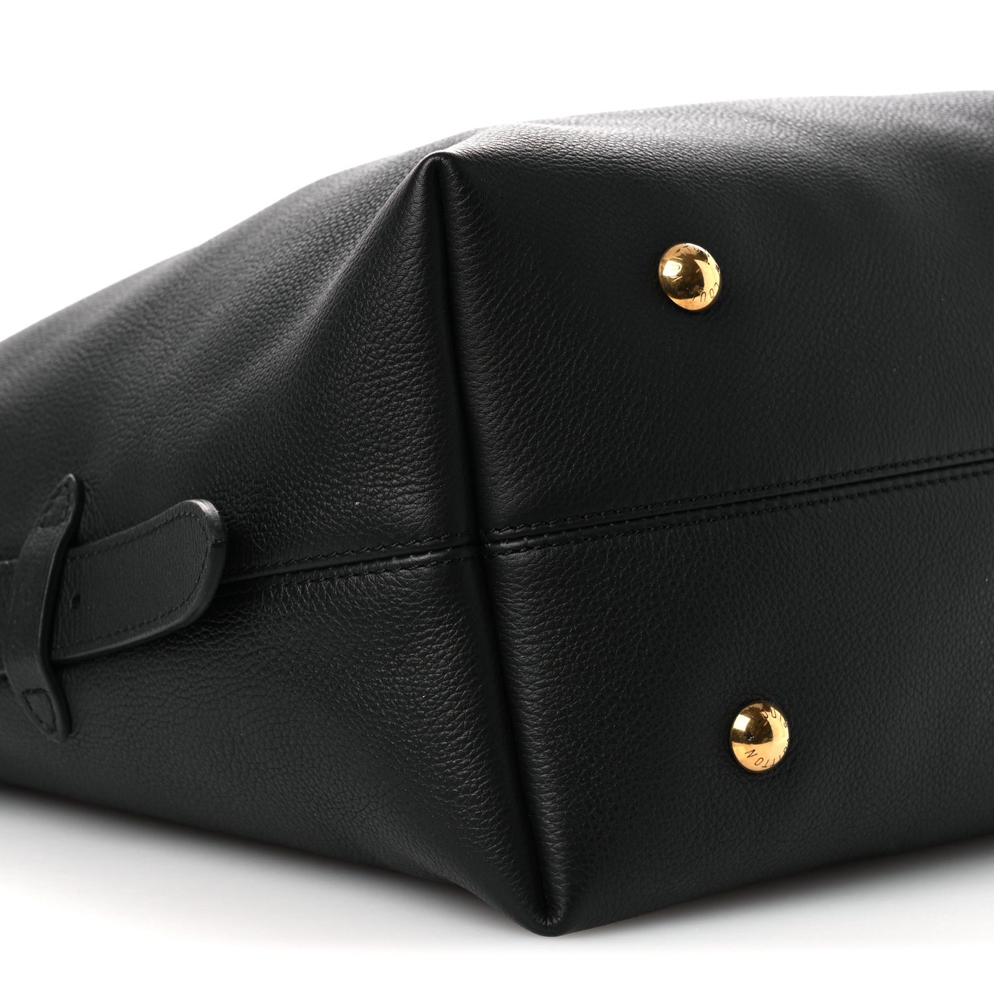 Grained Calfskin Low Key Hobo MM Black