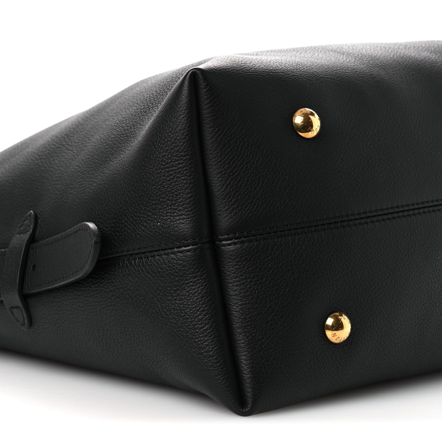 Louis Vuitton Grained Calfskin Low Key Hobo MM Black 9 of 10