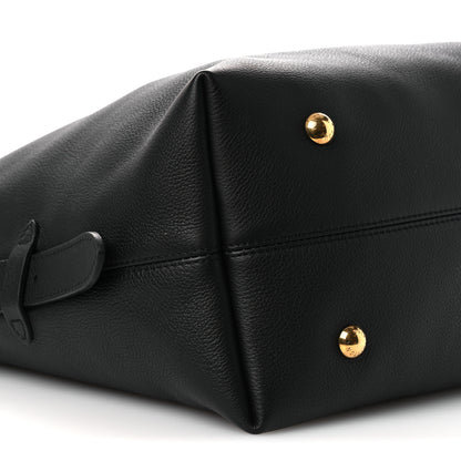 Louis Vuitton Grained Calfskin Low Key Hobo MM Black 9 of 10