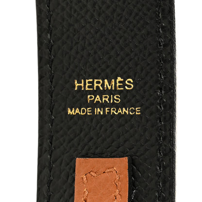 Hermes Epsom 30mm Tressage Au Galop Shoulder Strap Black Craie Gold 4 of 5