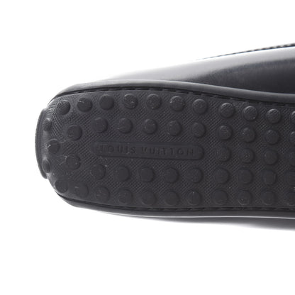 Louis Vuitton Calfskin Cluny Loafers 39 Black 7 of 10