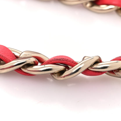 Chanel Lambskin Chain Belt S Red 4 of 4