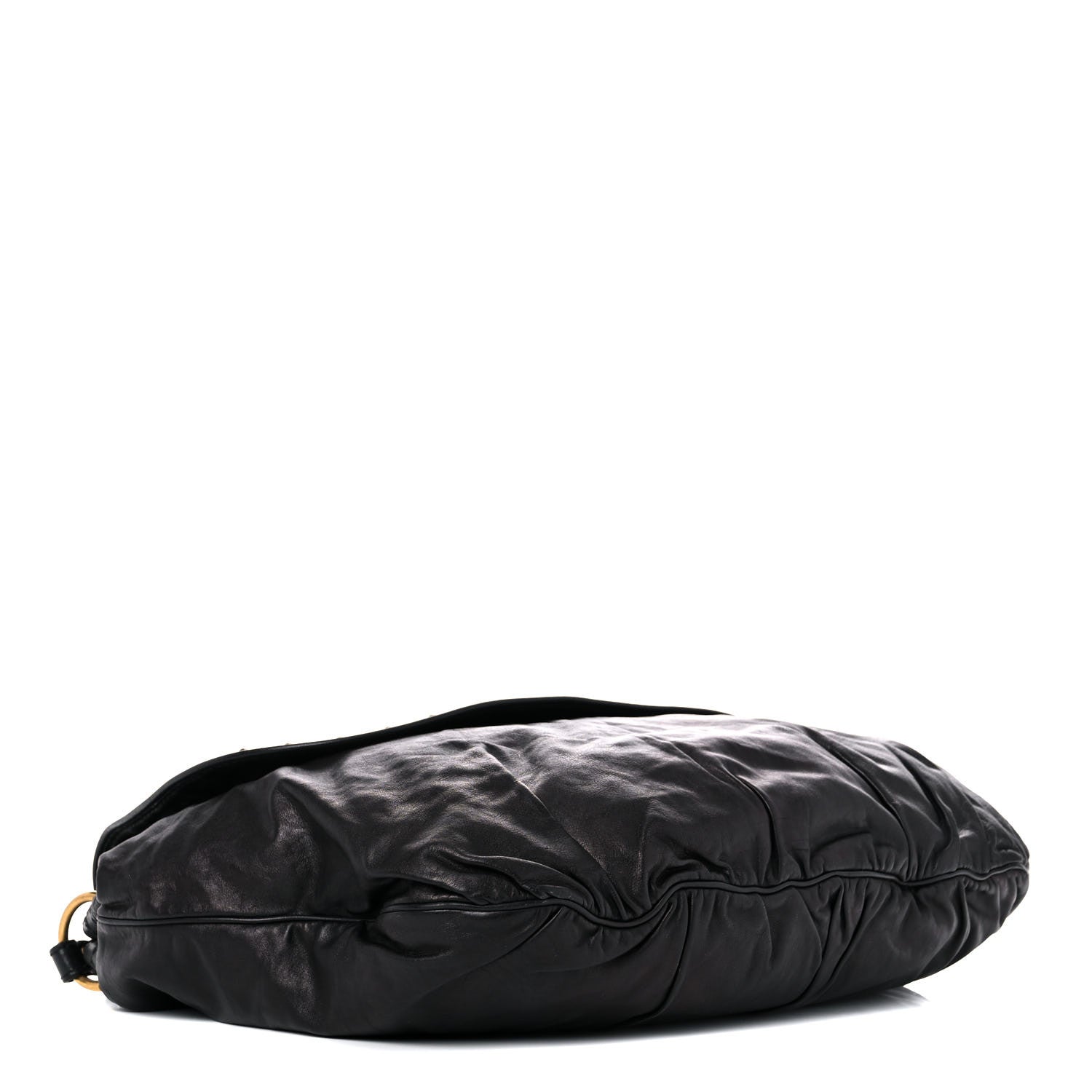 Gucci Calfskin Studded Large Irina Shoulder Bag Black 4 of 14