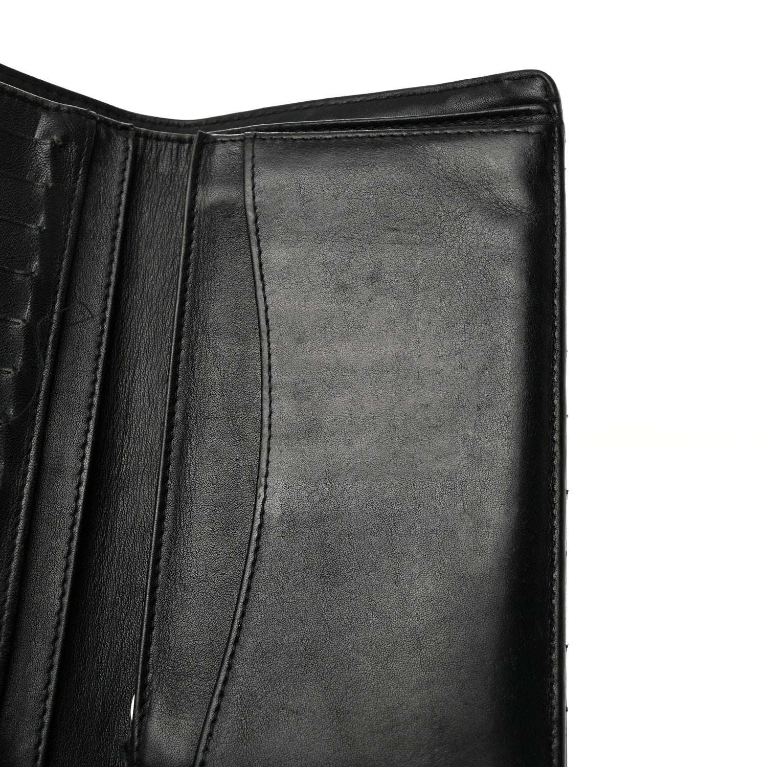 Chanel Patent Calfskin Quilted Yen Wallet Black 8 of 11