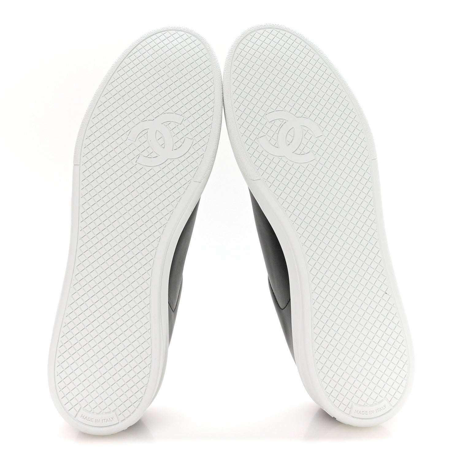Chanel Calfskin CC Womens Sneakers 40 Black 6 of 8
