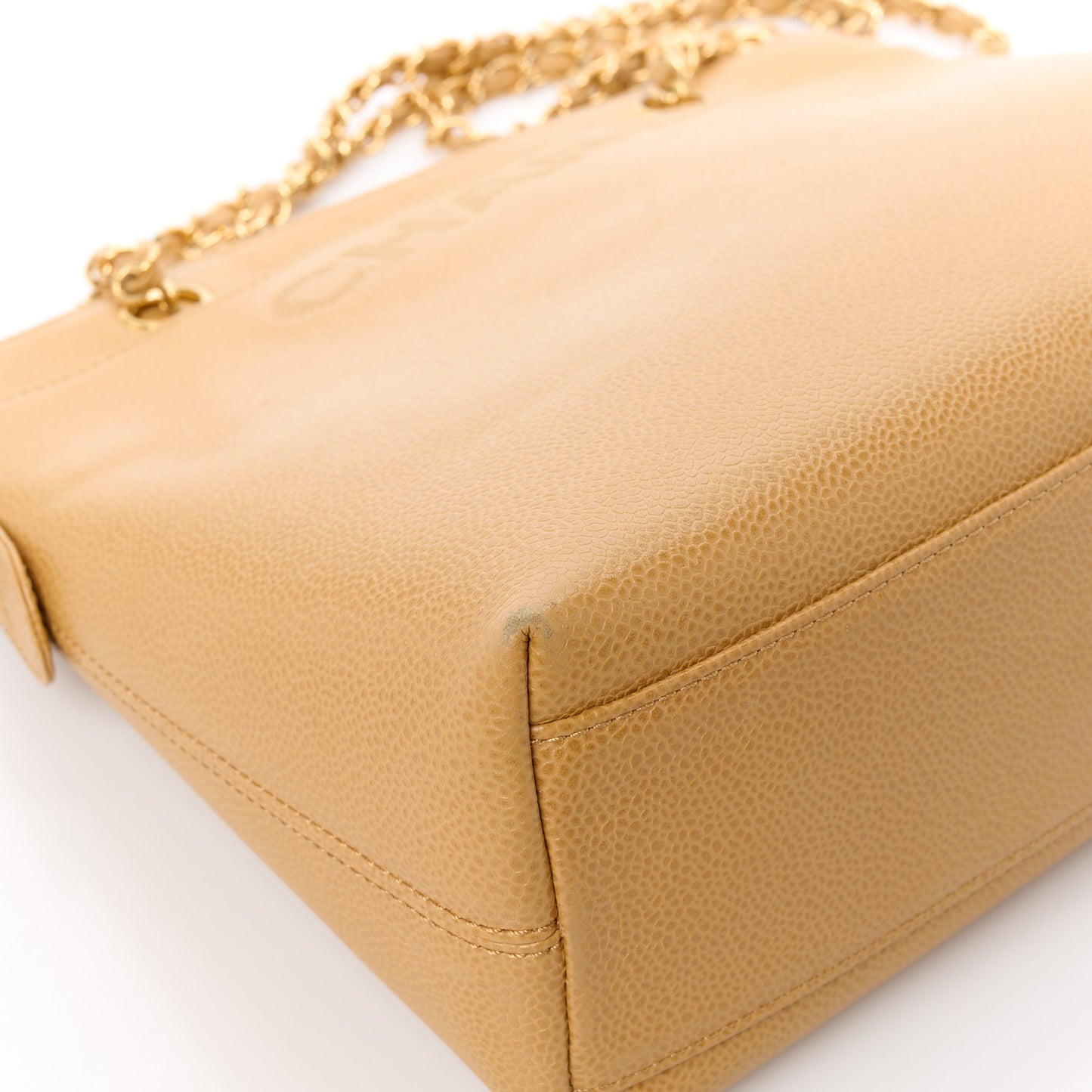 Caviar Shoulder Bag Beige