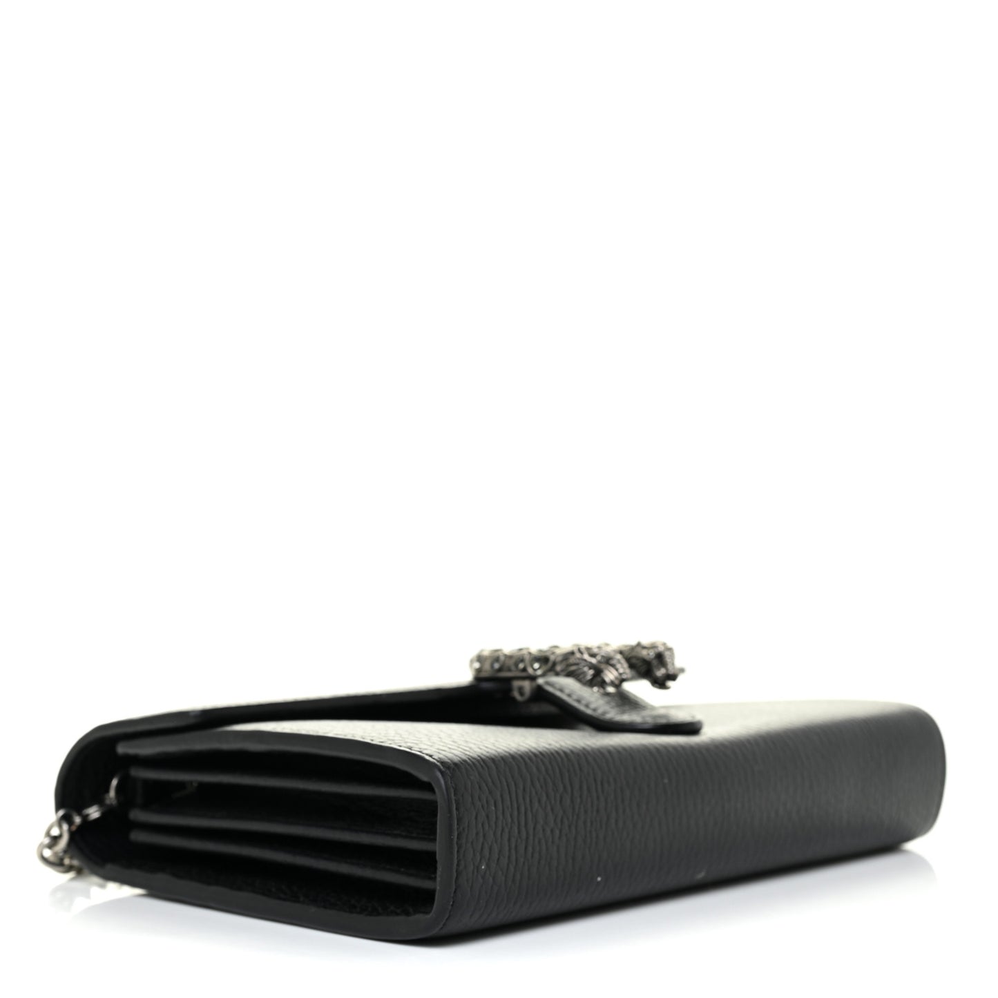 Calfskin Mini Dionysus Chain Wallet Black