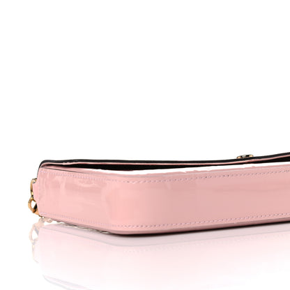 Louis Vuitton Vernis Felicie Chain Wallet Rose Ballerine 9 of 11