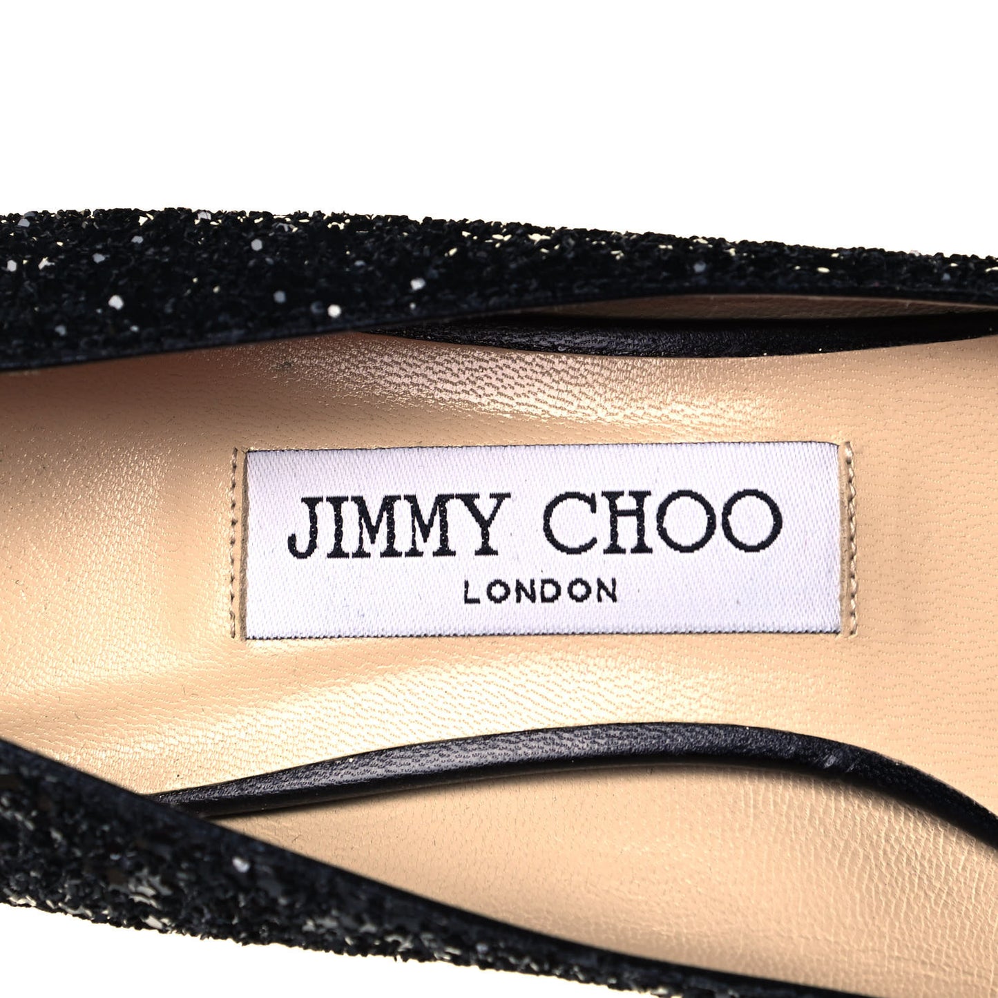 Coarse Glitter Pointy Toe Romy 40 Pumps 37 Black