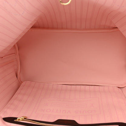 Louis Vuitton Damier Ebene Neo Neverfull MM Rose Ballerine 5 of 9