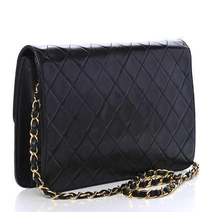 Chanel Lambskin Quilted Medium Single Flap Black 2 of 4
