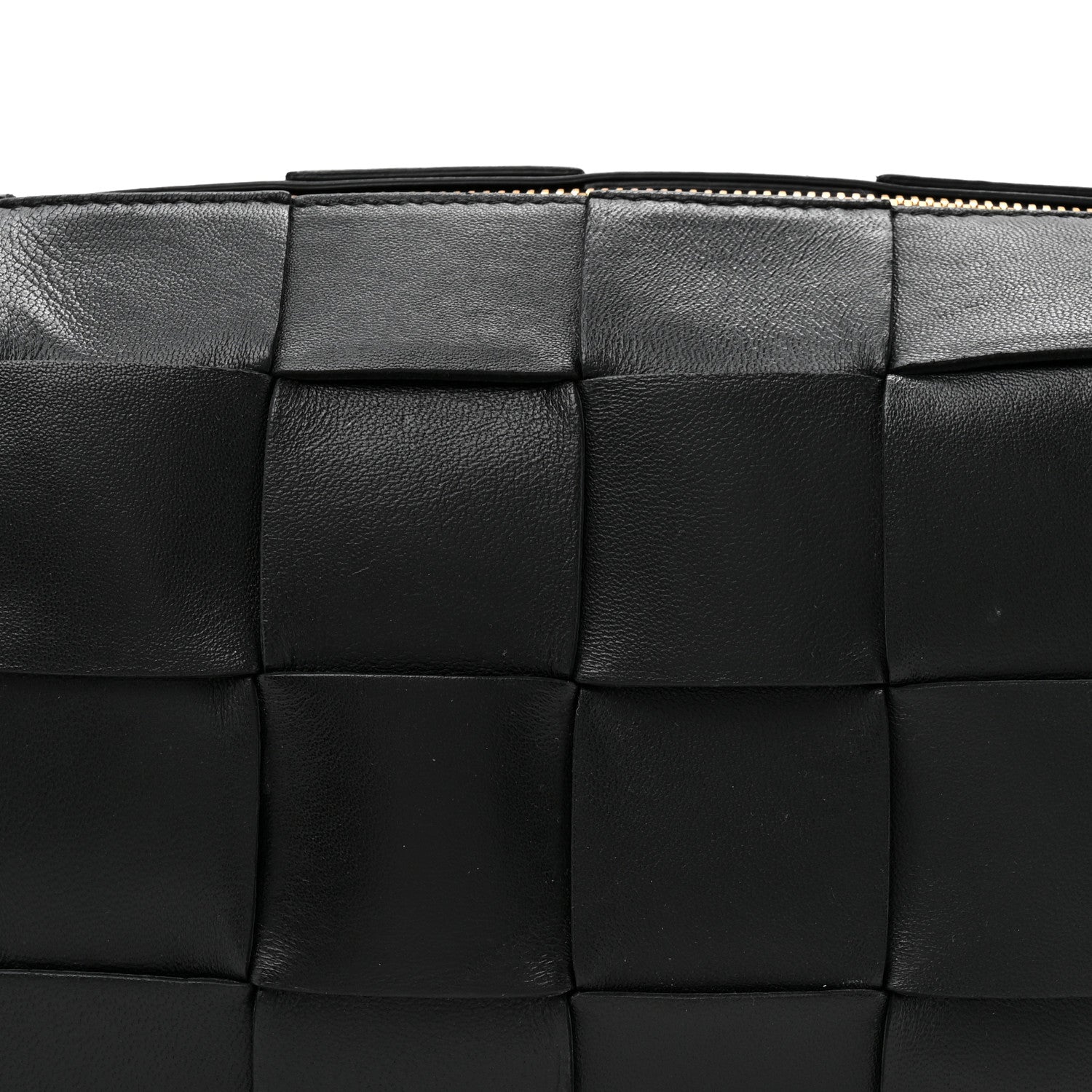 Bottega Veneta Lambskin Maxi Intrecciato Brick Cassette Bag Black 7 of 9
