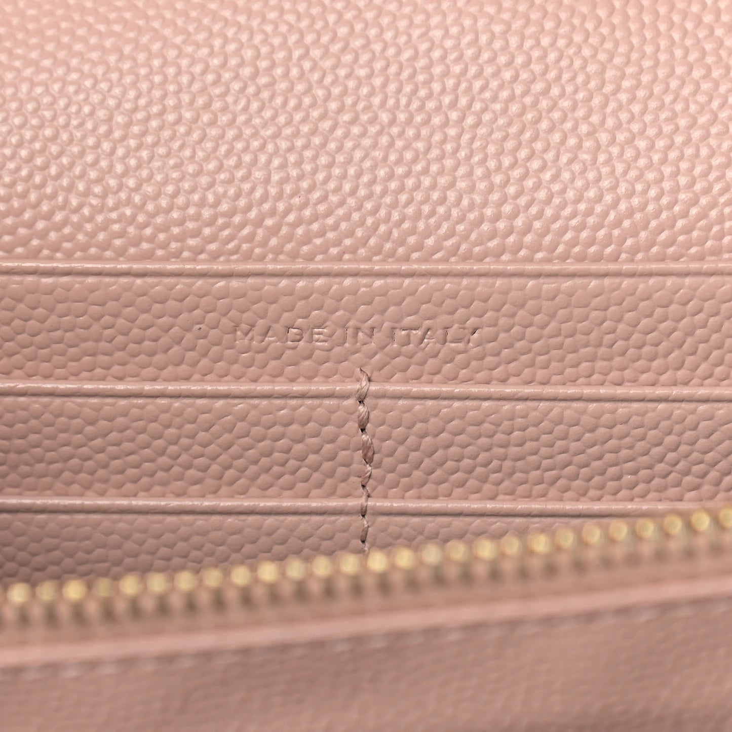 Grain De Poudre Matelasse Chevron Monogram Chain Wallet Pale Pink