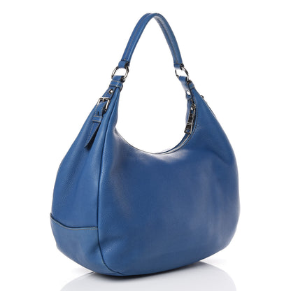 Prada Vitello Daino Hobo Cobalto 3 of 8