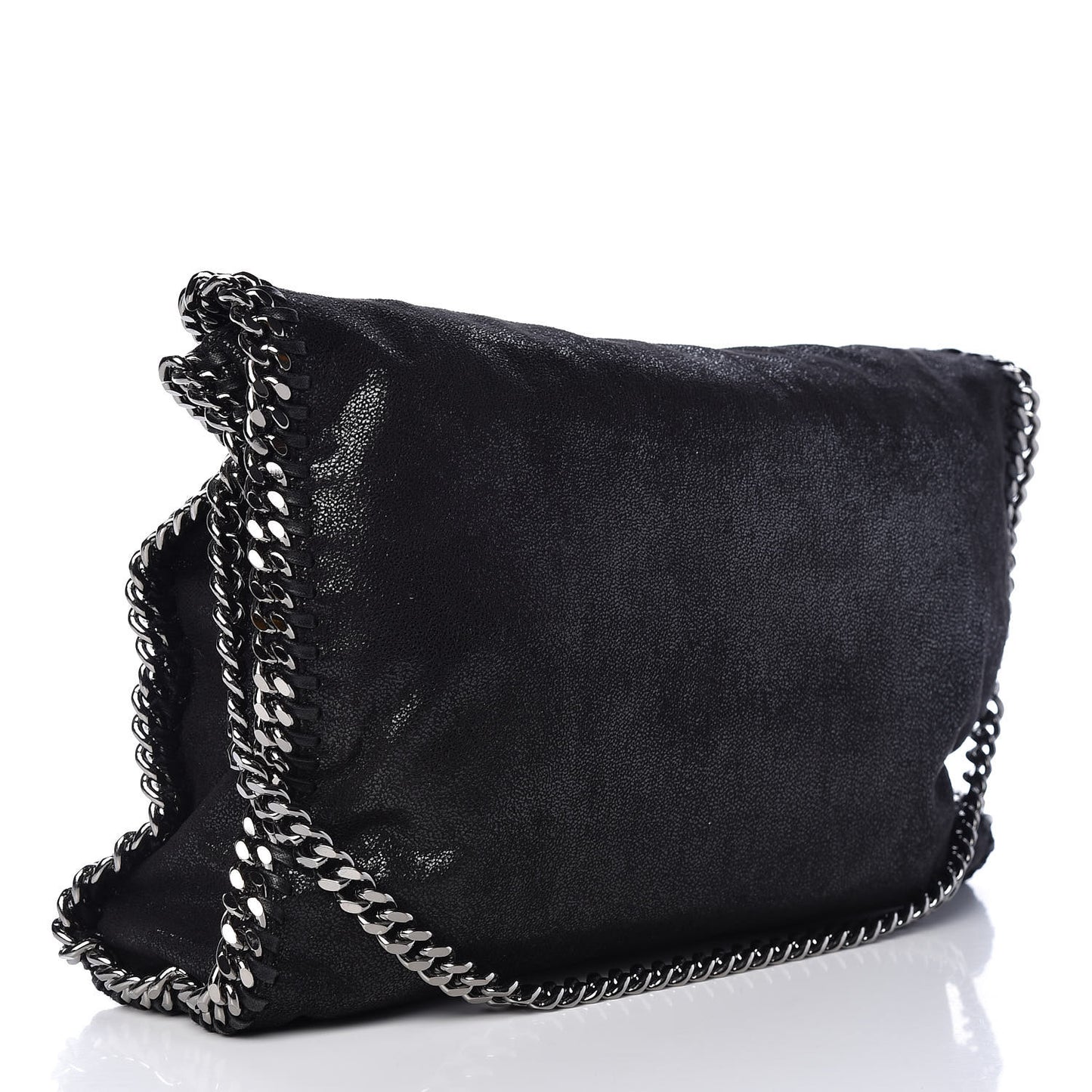Shaggy Deer Falabella Fold Over Tote Black