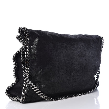 Stella McCartney Shaggy Deer Falabella Fold Over Tote Black 3 of 9