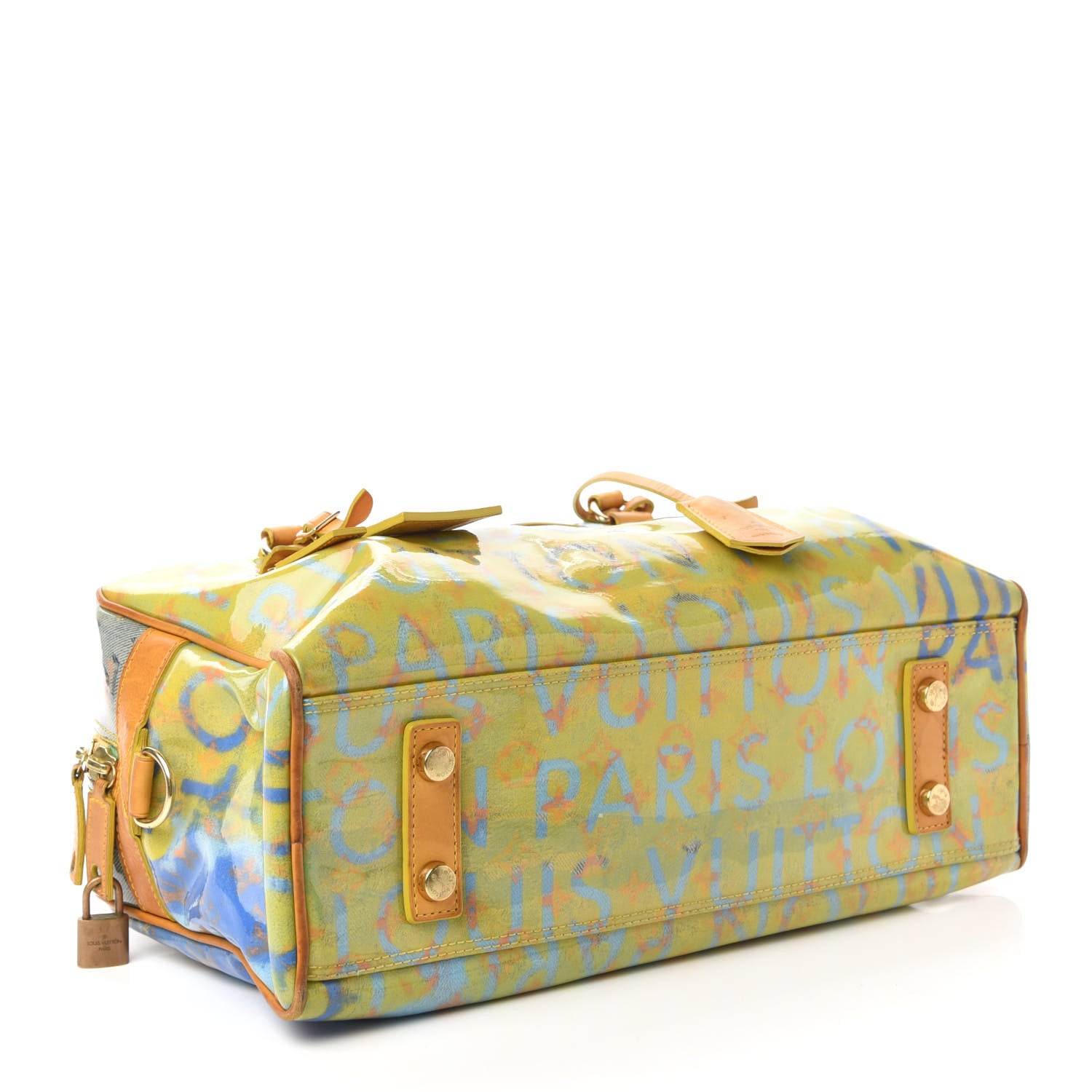 Louis Vuitton Monogram Pulp Defile Weekender PM Yellow 4 of 10