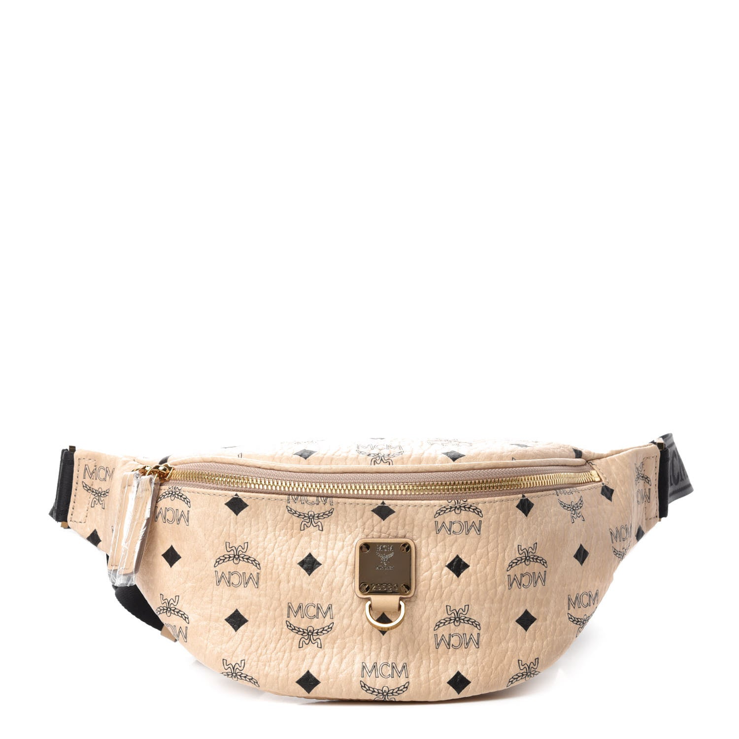 MCM Visetos Stark Belt Bag Beige 1 of 10