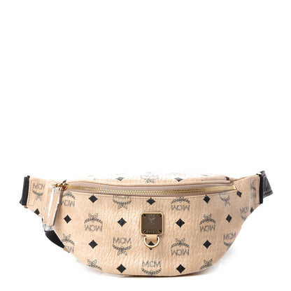 MCM Visetos Stark Belt Bag Beige 1 of 10
