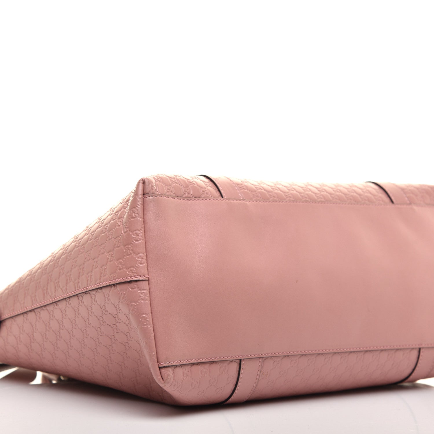 Gucci Soft Microguccissima Medium Zippered Satchel Soft Pink 8 of 10