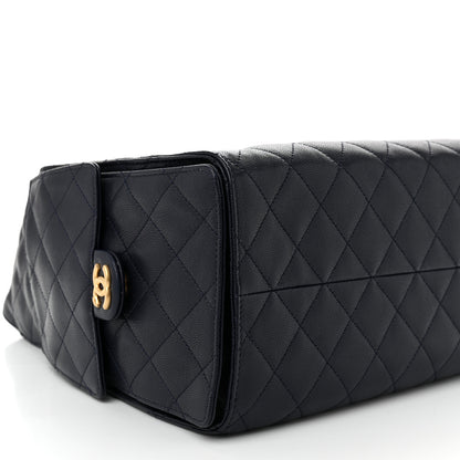 Chanel Caviar Quilted Medium Chanel 25 Handbag Dark Navy 10 of 11