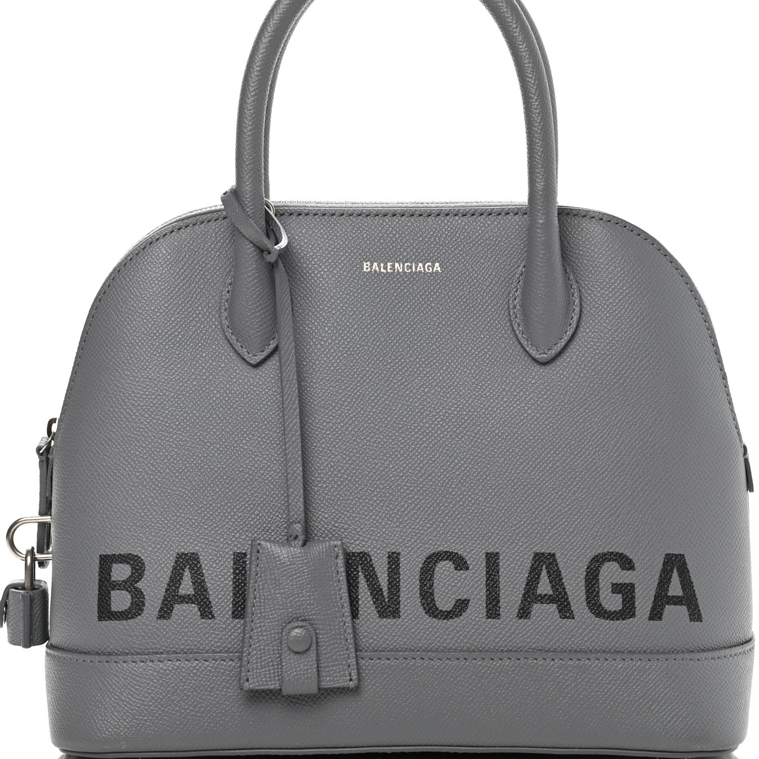 Balenciaga Grained Calfskin S Ville Top Handle Bag Gris Glace 8 of 14