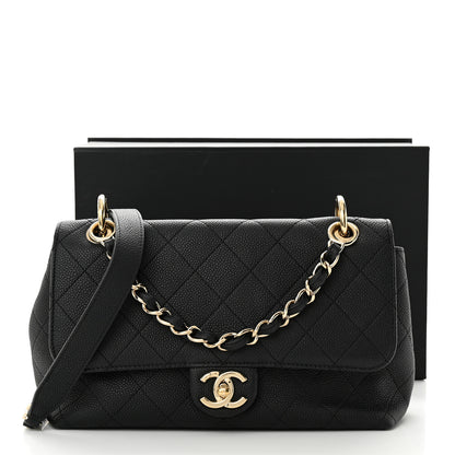 Chanel Caviar Quilted City Walk Flap Black 13 of 13