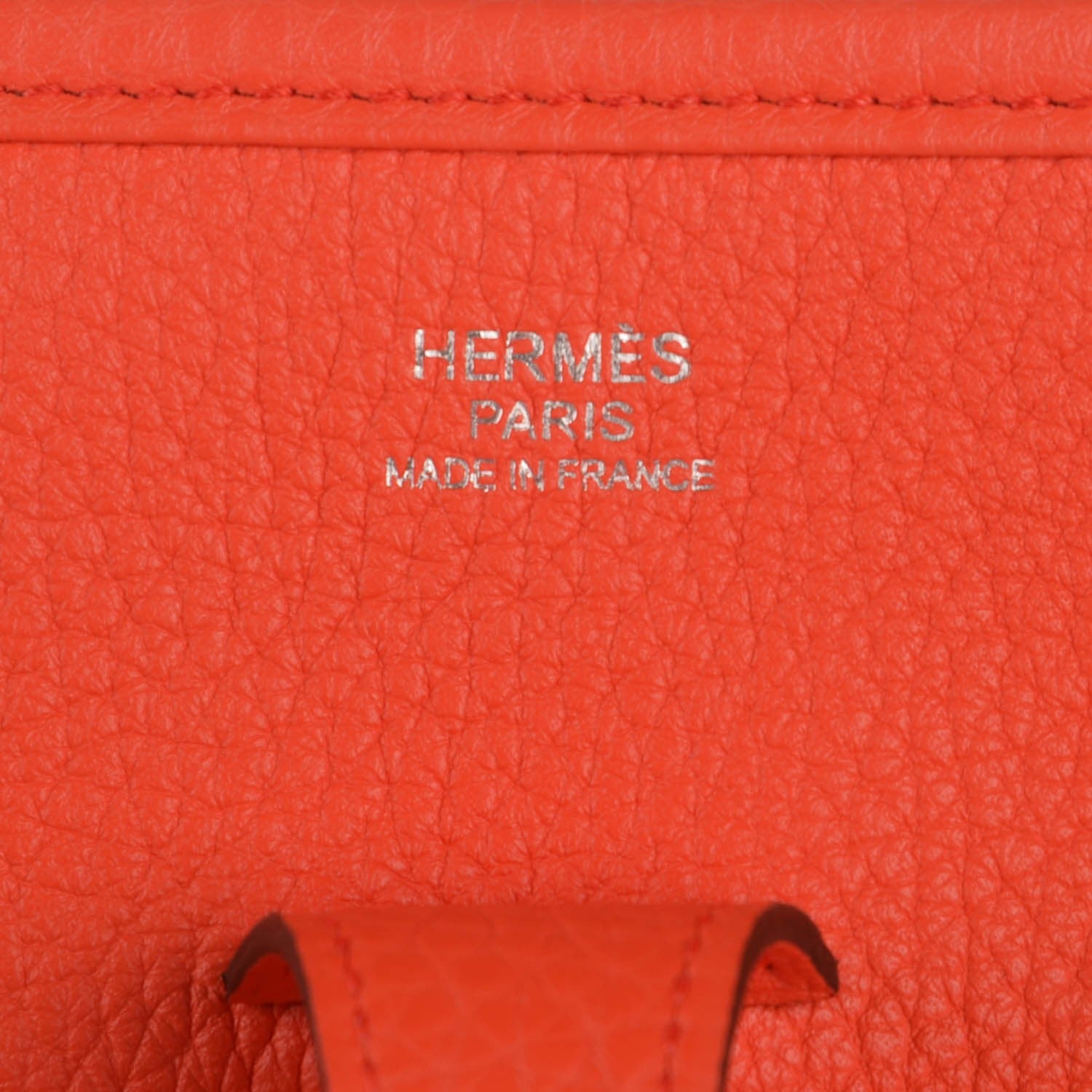 Hermes Taurillon Clemence Evelyne III PM Orange Poppy 17 of 17