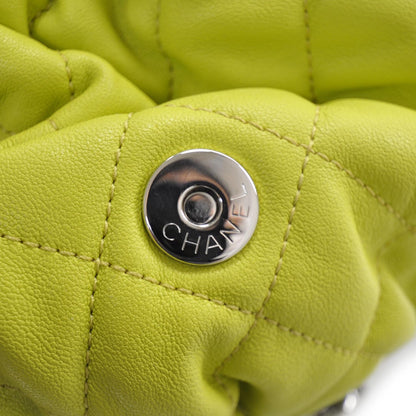 Chanel Lambskin Chain Around Medium Messenger Yellow 12C 8 of 10