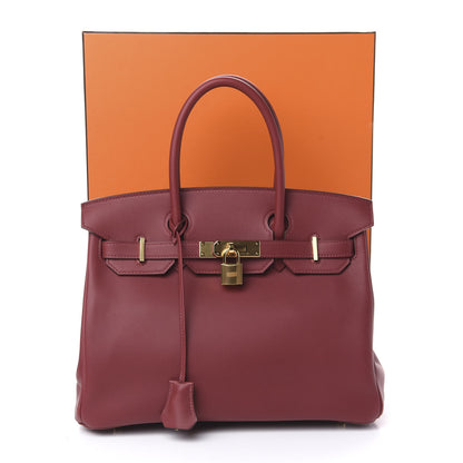 Hermes Veau Jonathan Birkin 30 Rouge Grenat 11 of 11