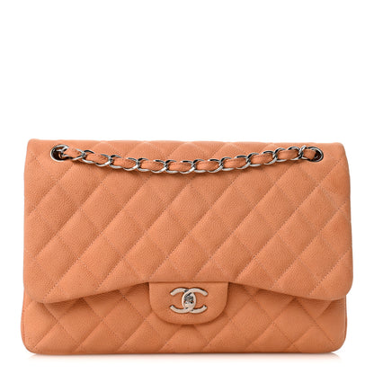 Chanel Iridescent Caviar Quilted Jumbo Double Flap Dark Beige 1 of 13