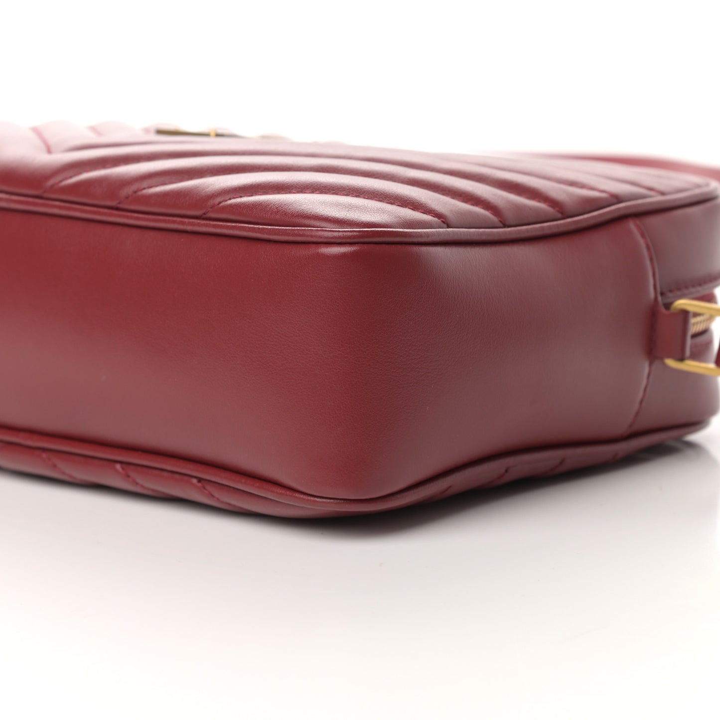 Calfskin Matelasse Monogram Lou Camera Bag Red