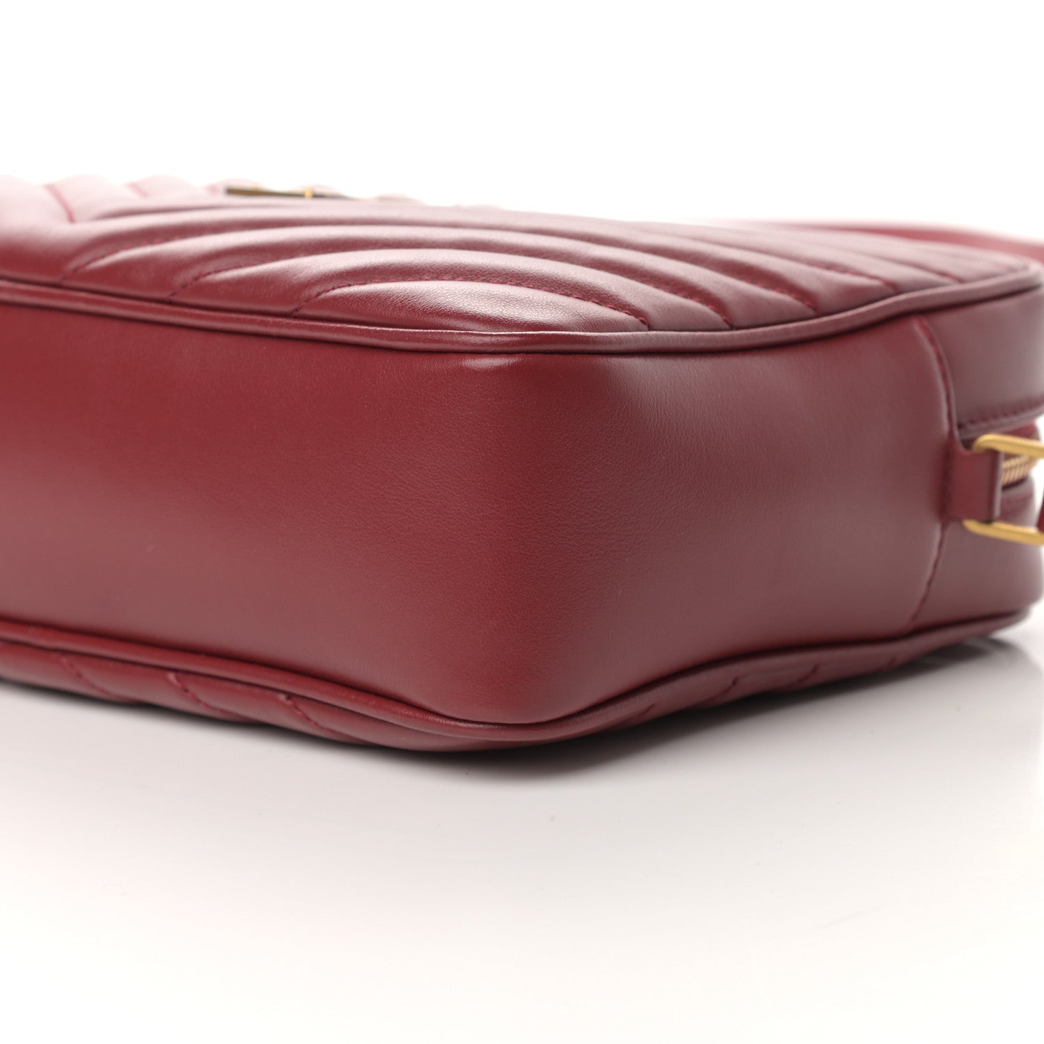 Saint Laurent Calfskin Matelasse Monogram Lou Camera Bag Red 10 of 10