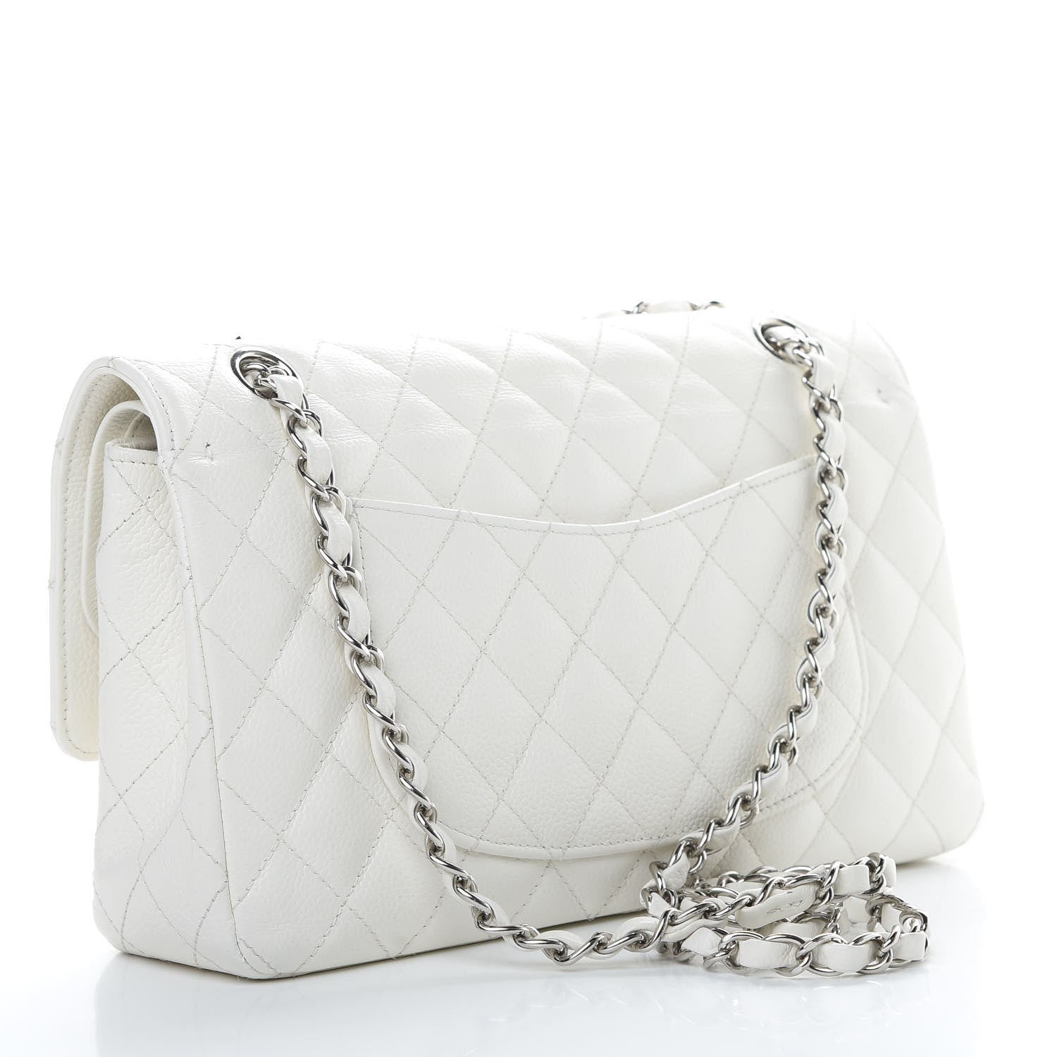 Chanel Caviar Quilted Small Double Flap White 3 of 14