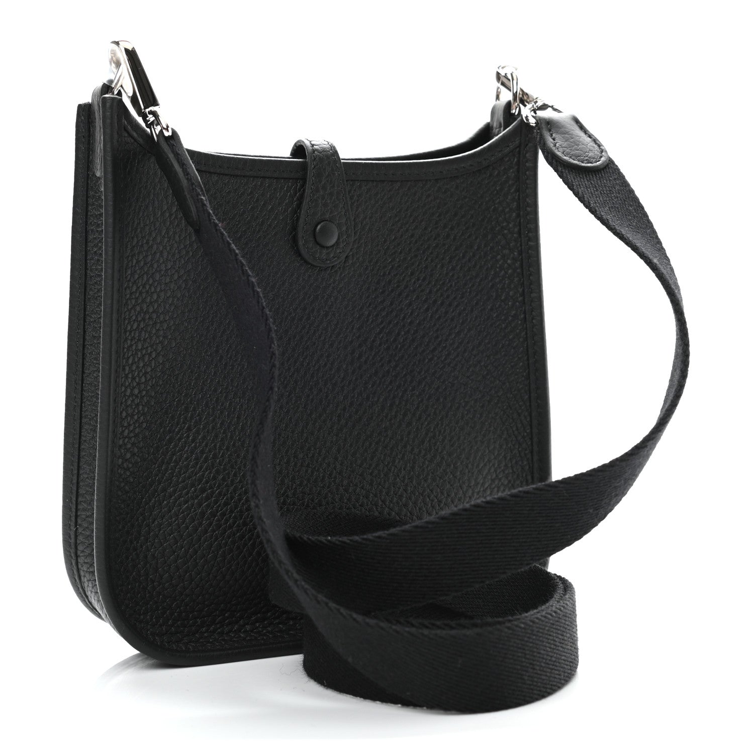 Hermes Taurillon Clemence Evelyne TPM Black 3 of 11