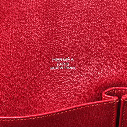Hermes Taurillon Clemence Jypsiere 34 Rubis 6 of 15
